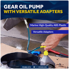 Universal Outboard Motor Flusher Rectangular Muffs & Gear Oil Pump Kit - FO1884-4770 - Five Oceans