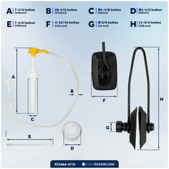 Universal Outboard Motor Flusher Rectangular Muffs & Gear Oil Pump Kit - FO1884-4770 - Five Oceans