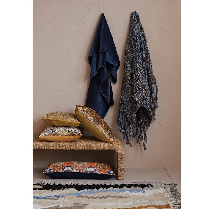 Velvet Embroidered Pillow