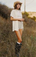 Ziggy Shorts ~ Skyline Stripe Knit
