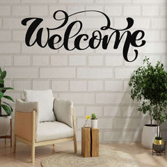 Welcome Metal Wall Art - Decor available at Dekadron for $79.90