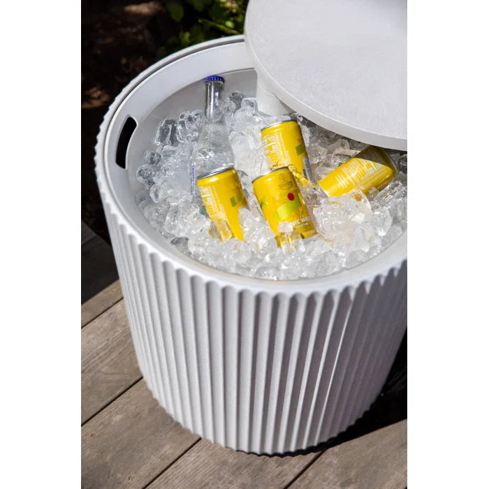 White Modern Eco Chill Side Table