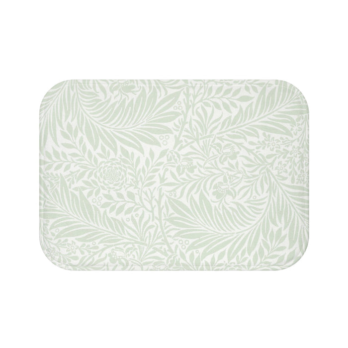 William Morris Bath Mat Larkspur Mint Aqua