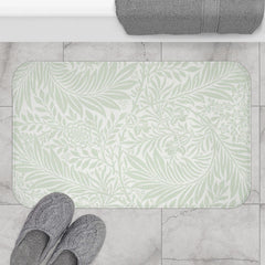 William Morris Bath Mat Larkspur Mint Aqua