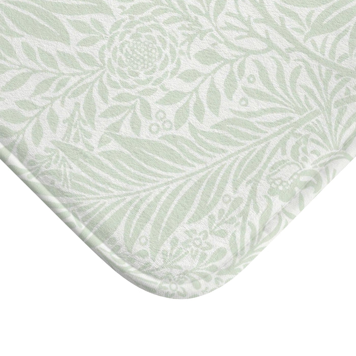 William Morris Bath Mat Larkspur Mint Aqua