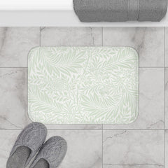 William Morris Bath Mat Larkspur Mint Aqua