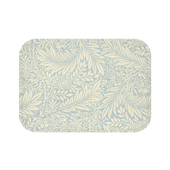 William Morris Bath Mat Larkspur Soft Blue Cream