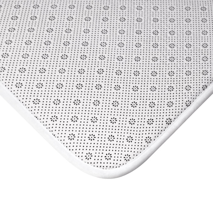 William Morris Bath Mat Larkspur Soft Blue Cream