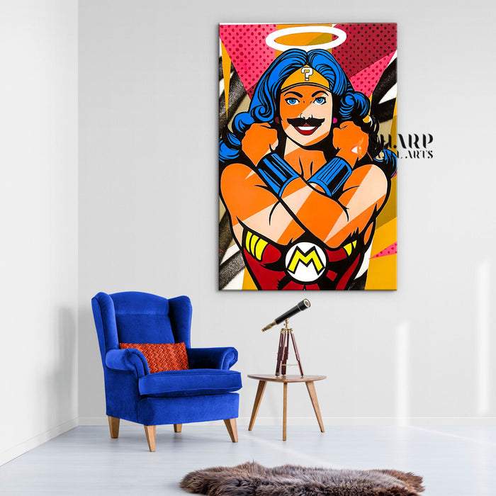 Wonder Mario Canvas Wall Art
