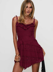 Dwyer Mini Dress Burgundy