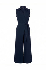 Alex Sleeveless Jumpsuit in Navy