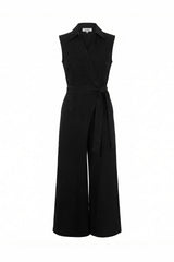 Alex Sleeveless Jumpsuit in Black
