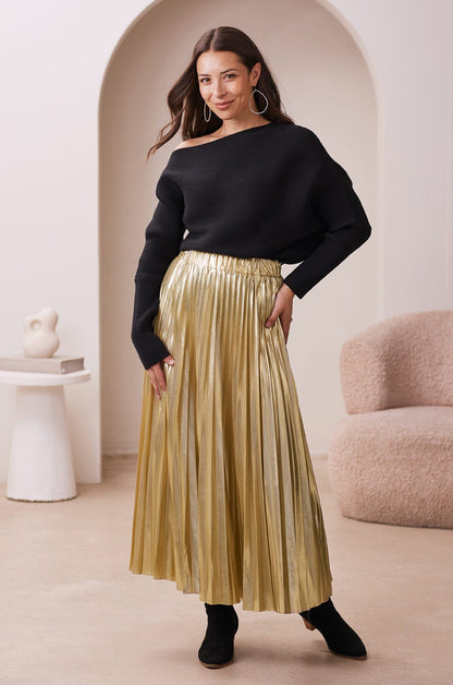 Lily Off Shoulder Jumper Black