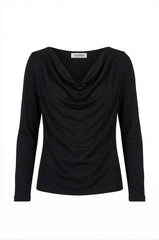 Jasmine Long Sleeve Top in Black
