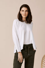Jayda V-Neck Jumper White