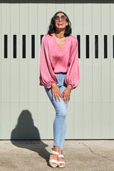 Haley Skinny Jeans Light Denim Blue High Rise