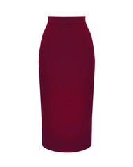 1950s Perfect Pencil Skirt - Wine