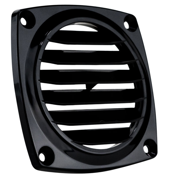 6-Slotted Louvered Flush Hose Ventilators, 3" Hose Diameter, Black - FO1675 - Five Oceans
