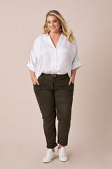 Maricela Corduroy Jogger Olive