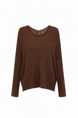 Sadie Fine Knit Jumper Chocolate