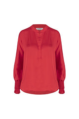 Angelina Long Sleeve Top Red