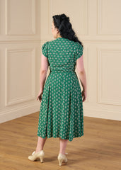 1930s 'Ava' Tea Dress - Dia Deco Emerald