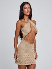 BEL MINI DRESS GOLD