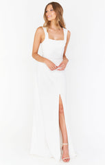 Paris Gown ~ White Stretch