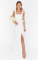 Paris Gown ~ White Stretch