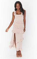 Greta Dress ~ Dusty Blush Stretch