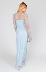 Iconic Maxi Dress ~ Light Blue Glitz