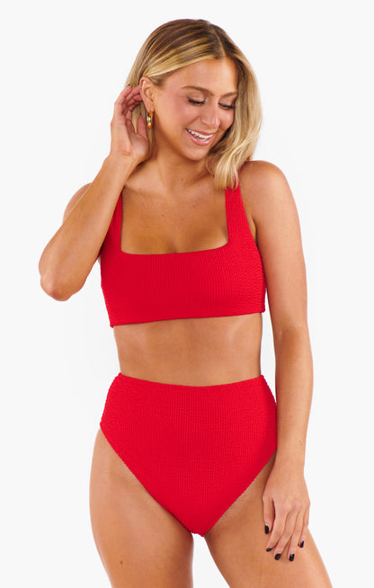 Sail Bottom ~ Hot Tamale Red Scrunch