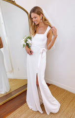 Paris Gown ~ White Stretch