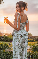 Pauline Peplum Dress ~ Secret Garden