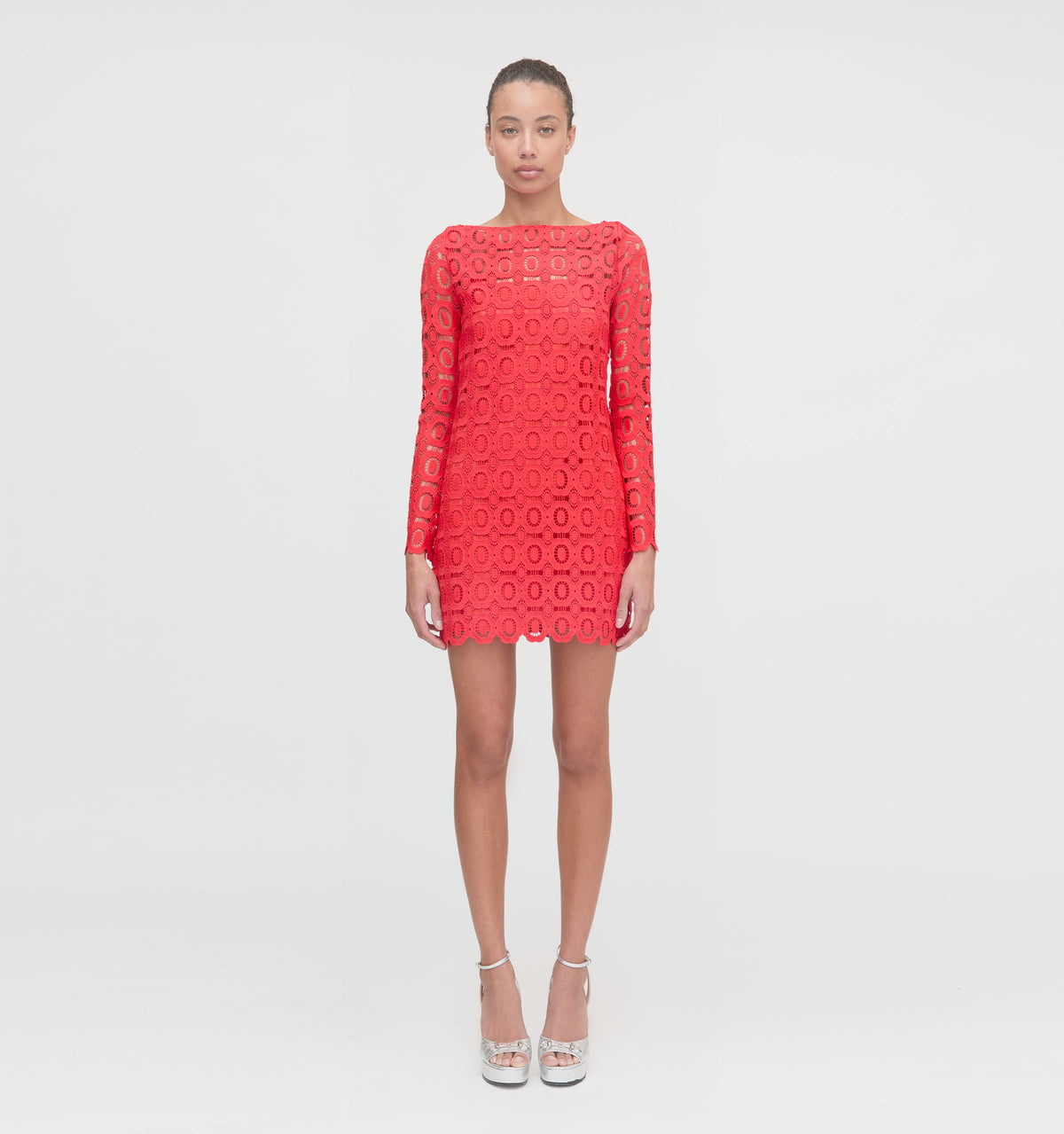 The Eliza Mini Dress - Poppy Lace