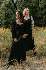 Elizabeth Top in Black on Black