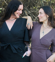 Artemis Fluttersuit in Black Linen