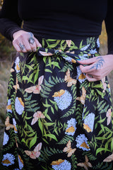 Maxi Wrap Skirt in Fern & Flox by Swan Bones