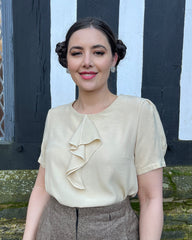 1930s Flounce Blouse - Antique