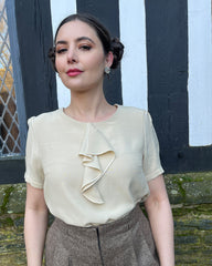 1930s Flounce Blouse - Antique