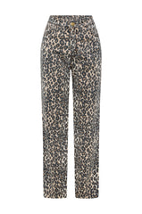 Gloria Animal Print High Rise Jeans