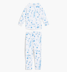 The Baby PJ Set - Blue Botanical