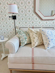 The Perry Lumbar Throw Pillow - Shell Pond Floral