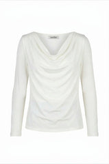 Jasmine Long Sleeve Top in Off-White