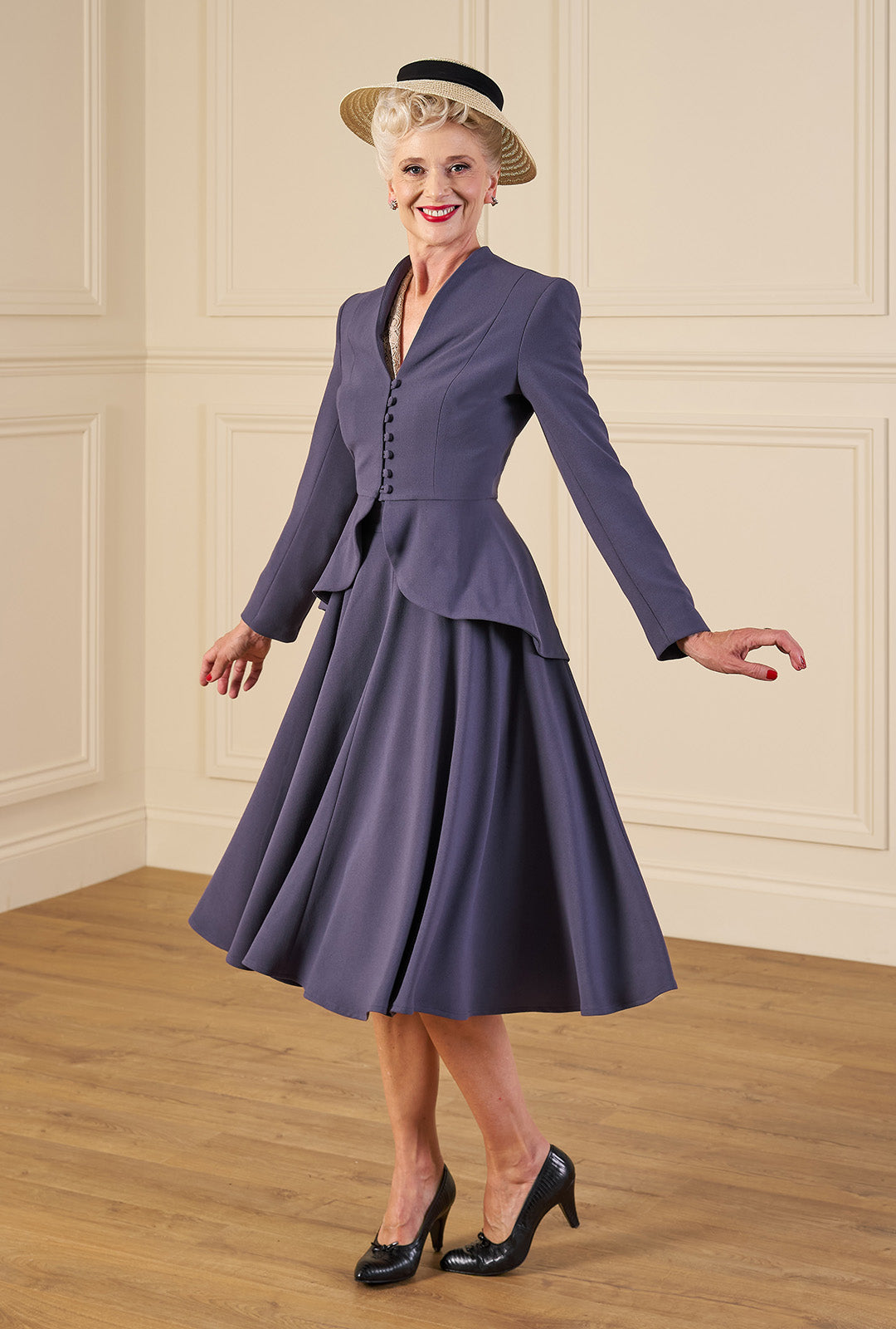 1950s Lilian Jacket - Steel