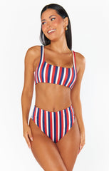 Sail Bottom ~ Americana Stripe Micro Rib