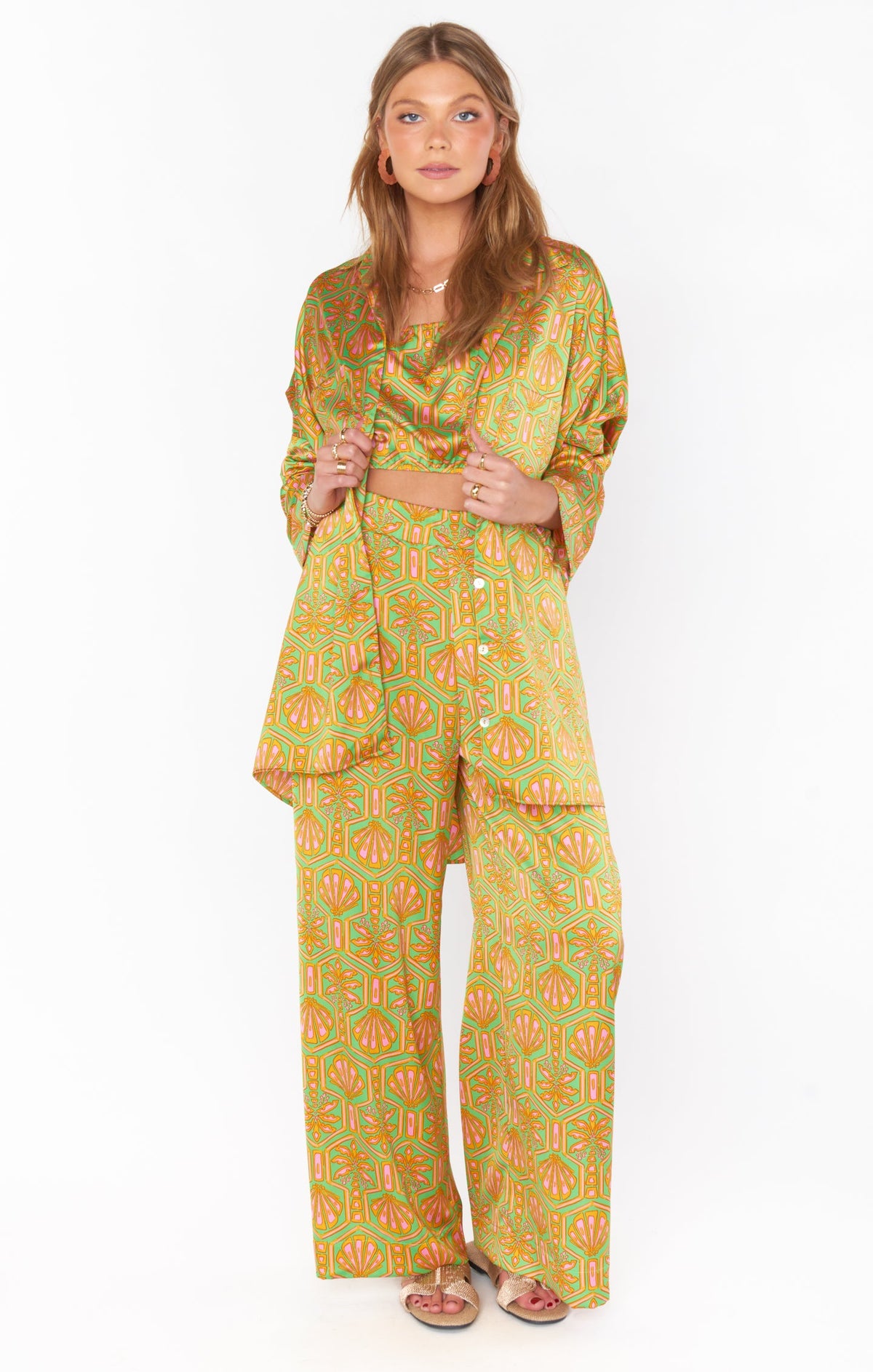 Landon Pants ~ Palm Deco