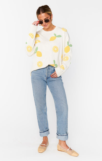 Go To Sweater ~ Lemon Sorbet Knit