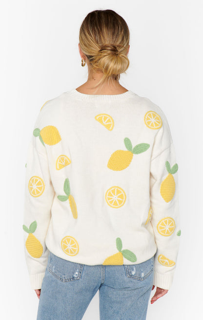 Go To Sweater ~ Lemon Sorbet Knit