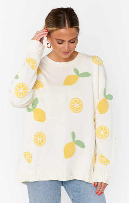 Go To Sweater ~ Lemon Sorbet Knit